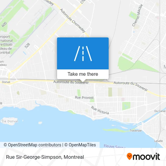 Rue Sir-George-Simpson map