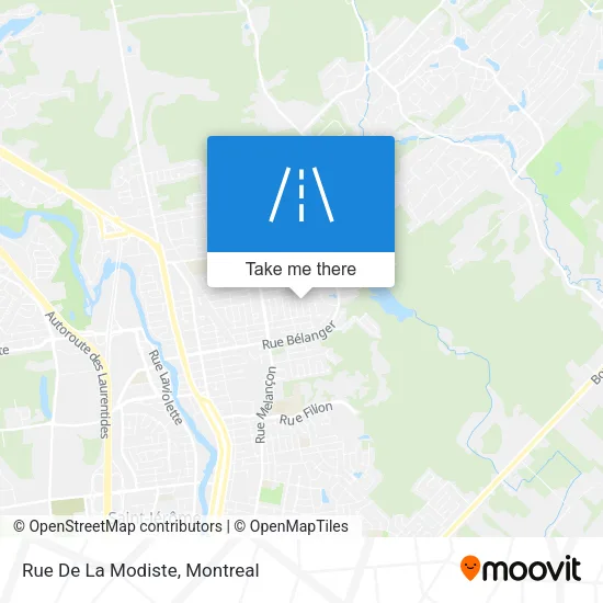 Rue De La Modiste map