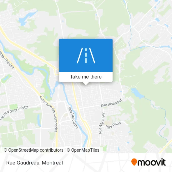 Rue Gaudreau map
