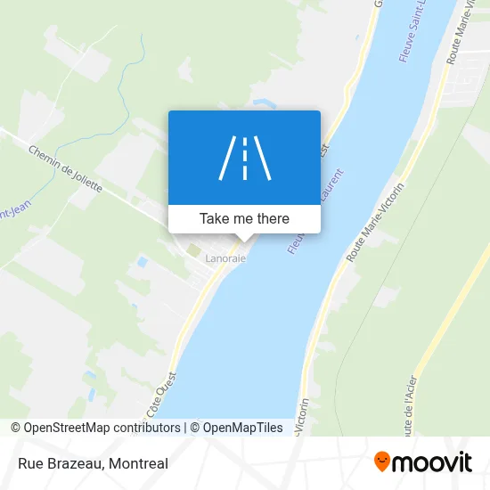 Rue Brazeau map