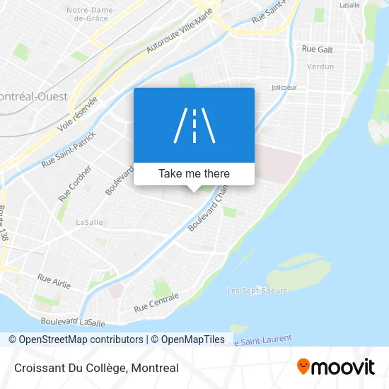 Croissant Du Collège map