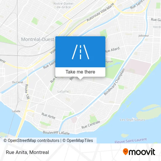 Rue Anita map
