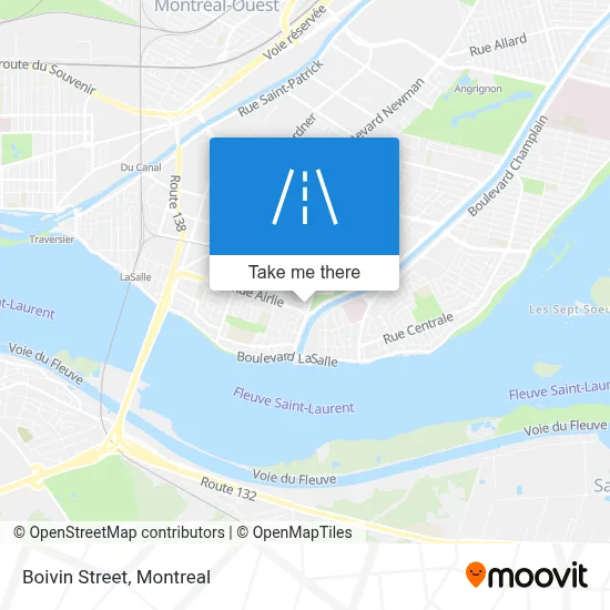 Rue Boivin map