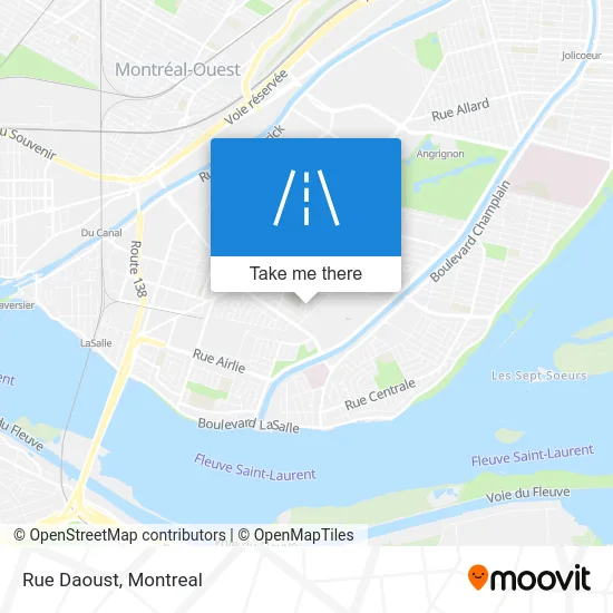 Rue Daoust map