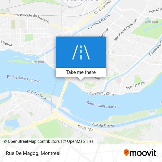Rue De Magog map