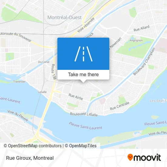 Rue Giroux map