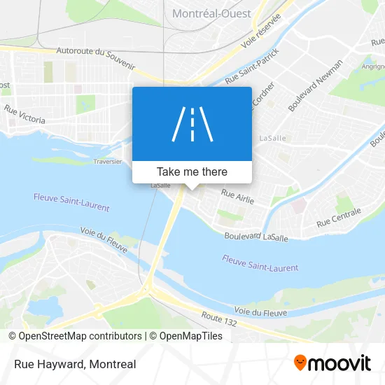 Rue Hayward map
