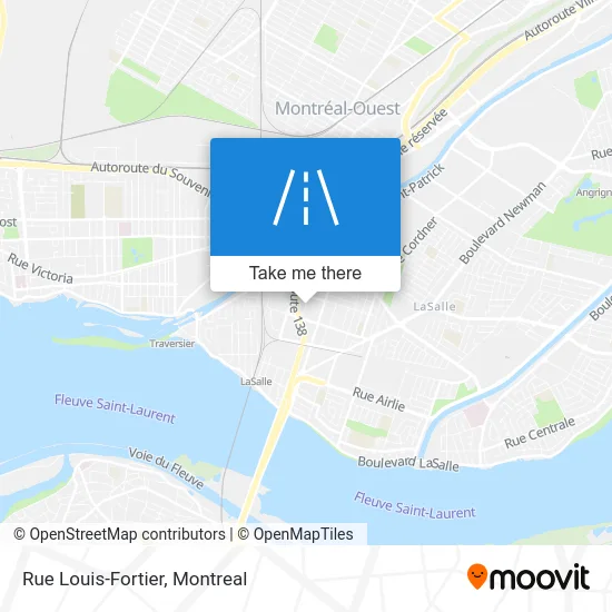 Rue Louis-Fortier map