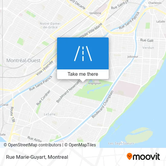 Rue Marie-Guyart map