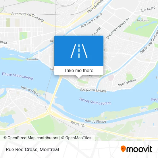 Rue Red Cross map