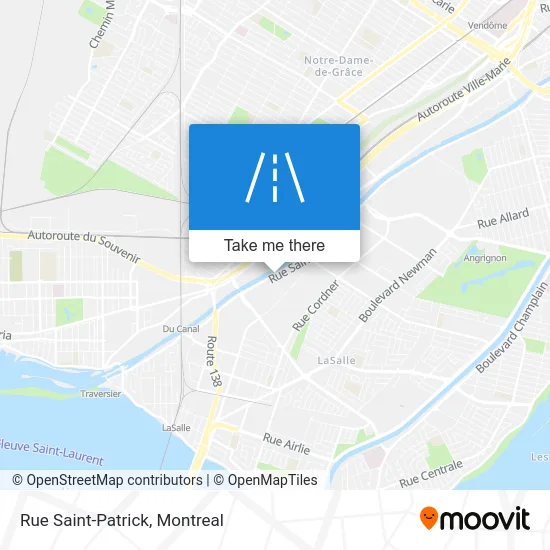 Rue Saint-Patrick map