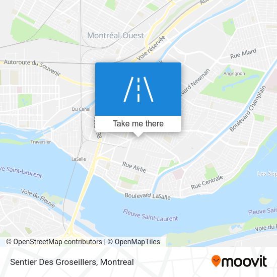 Sentier Des Groseillers map