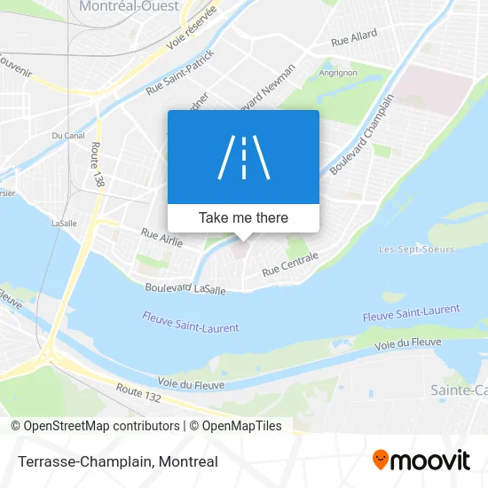 Terrasse-Champlain map