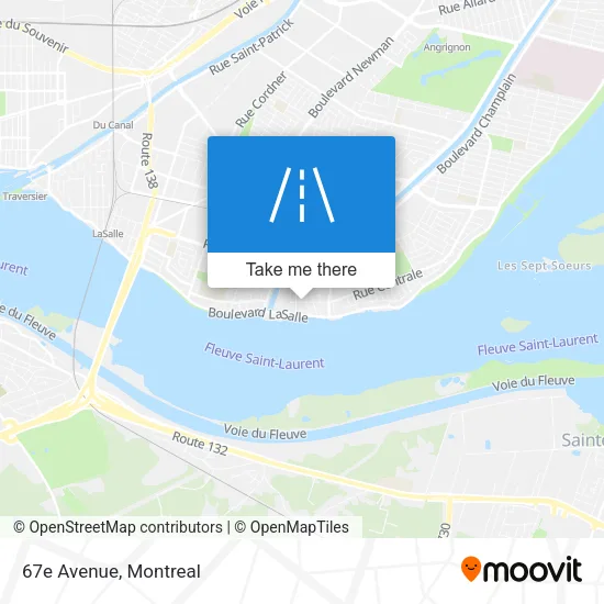 67e Avenue map