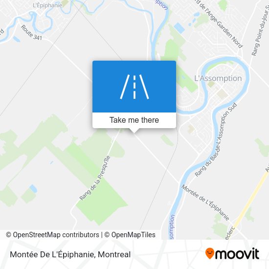 Montée De L'Épiphanie map