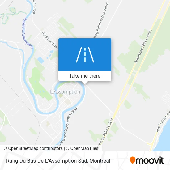 Rang Du Bas-De-L'Assomption Sud map