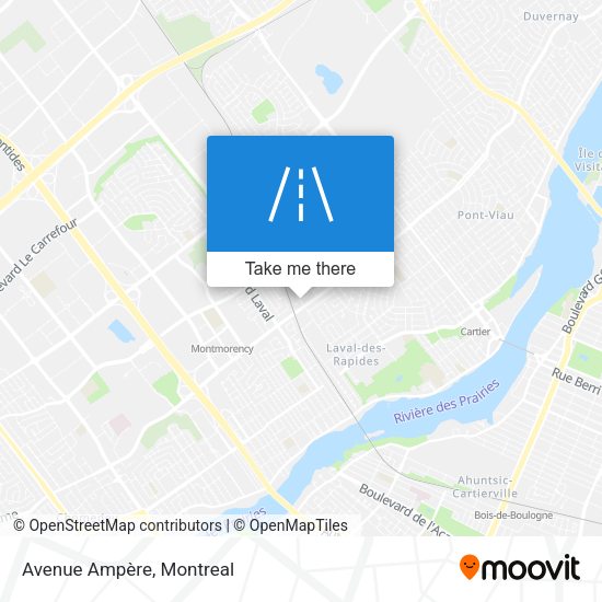 Avenue Ampère map