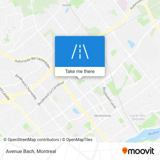 Avenue Bach map