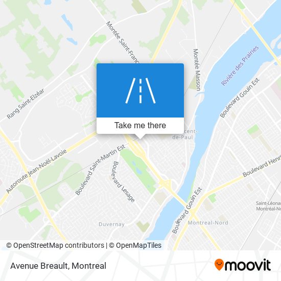 Avenue Breault map