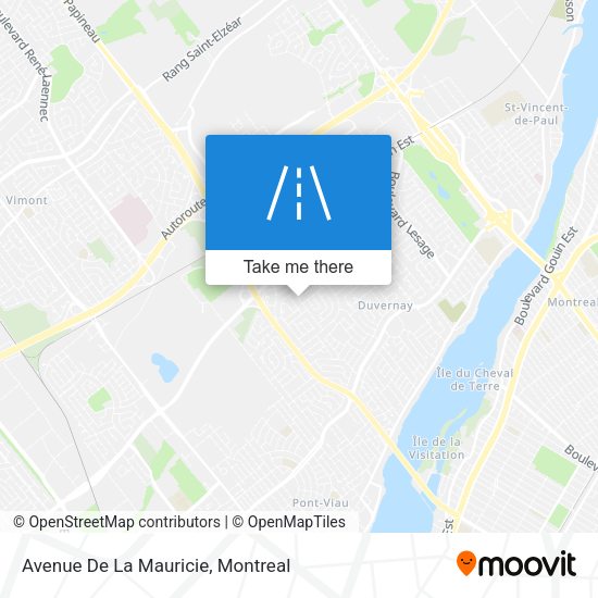 Avenue De La Mauricie map