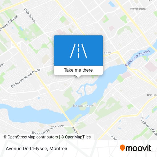 Avenue De L'Élysée map
