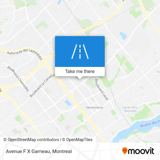 Avenue F X Garneau map