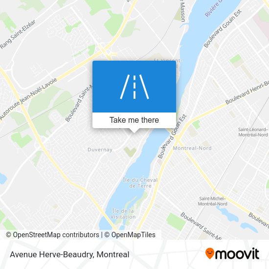 Avenue Herve-Beaudry map