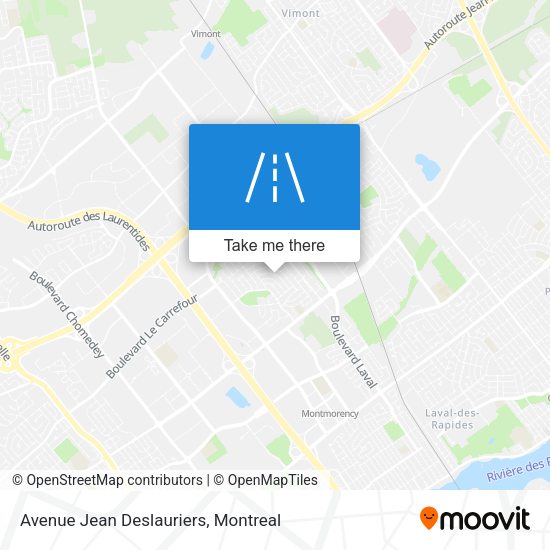Avenue Jean Deslauriers map