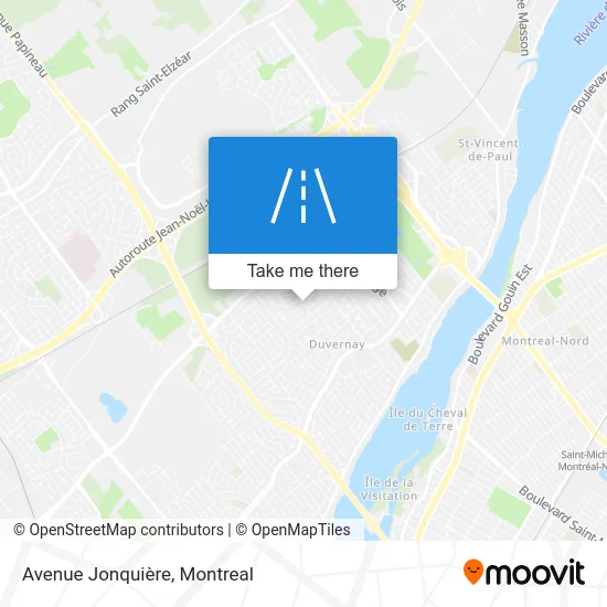 Avenue Jonquière map