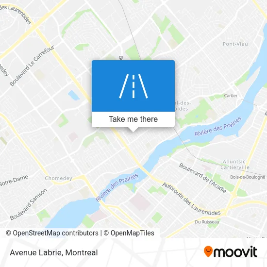Avenue Labrie map