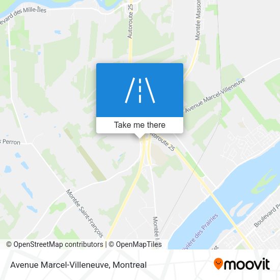 Avenue Marcel-Villeneuve map