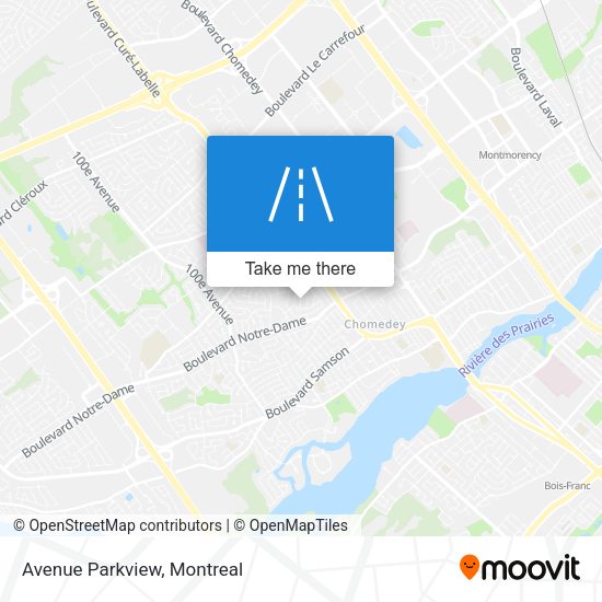 Avenue Parkview map