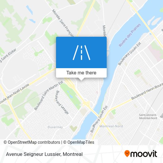 Avenue Seigneur Lussier map