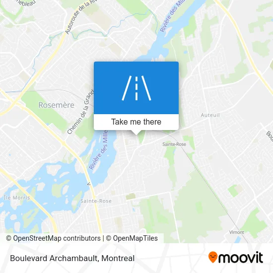 Boulevard Archambault map