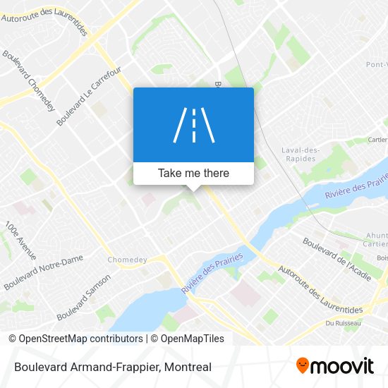 Boulevard Armand-Frappier map