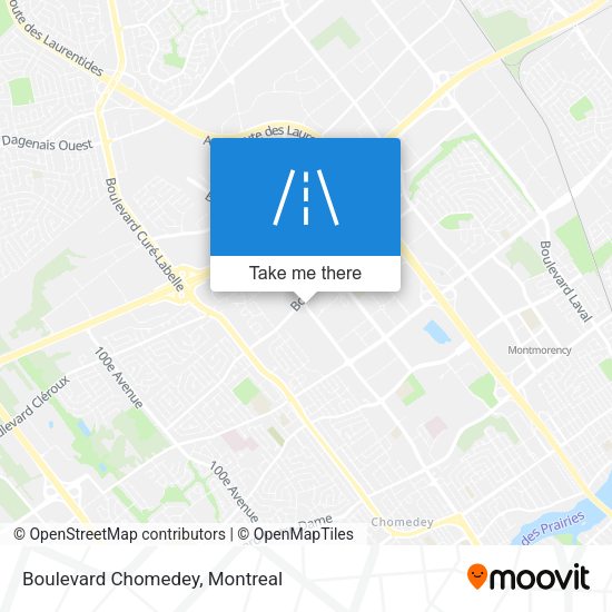 Boulevard Chomedey map