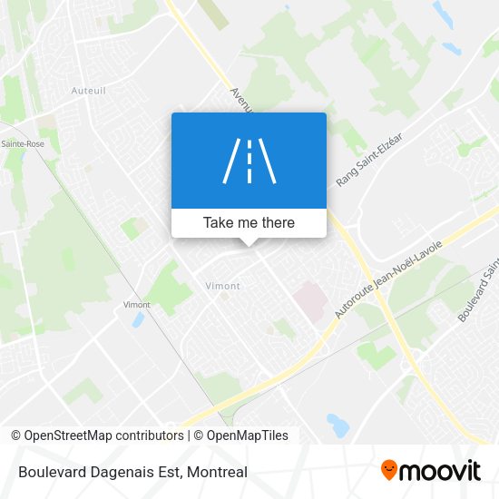 Boulevard Dagenais Est map