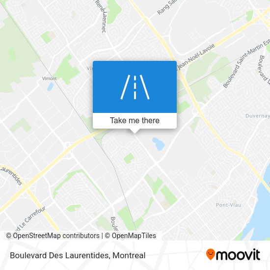 Boulevard Des Laurentides map