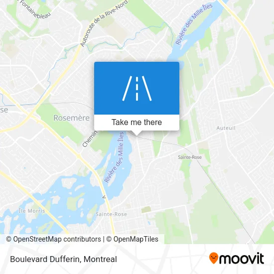 Boulevard Dufferin map