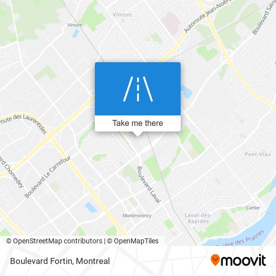 Boulevard Fortin map