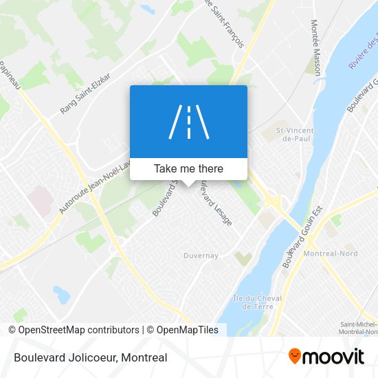 Boulevard Jolicoeur map