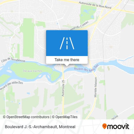 Boulevard J.-S.-Archambault map