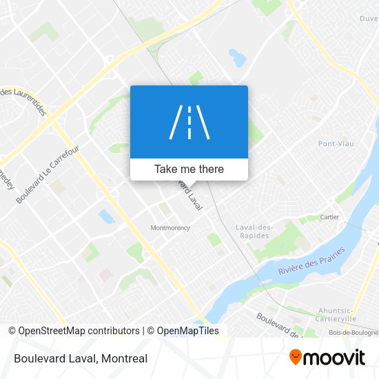 Boulevard Laval map