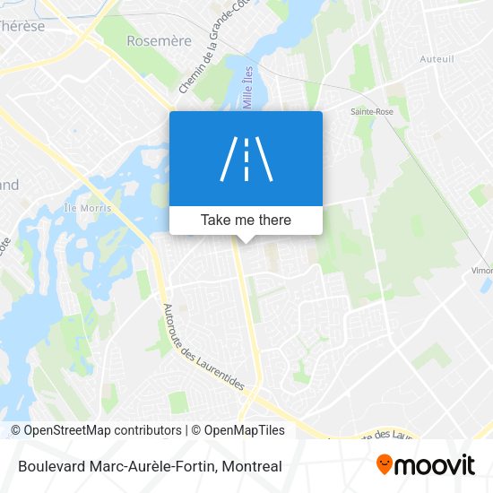 Boulevard Marc-Aurèle-Fortin map