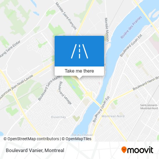 Boulevard Vanier map