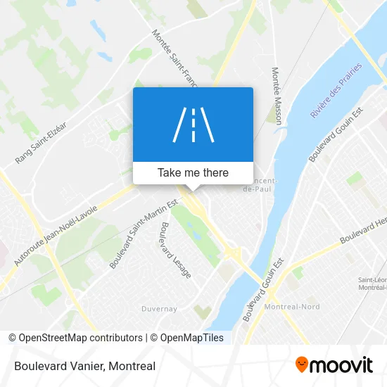 Boulevard Vanier map