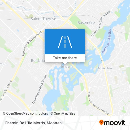 Chemin De L'Île-Morris map