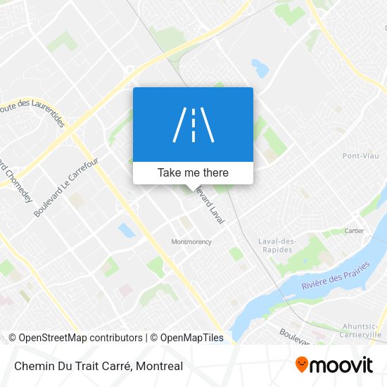 Chemin Du Trait Carré map