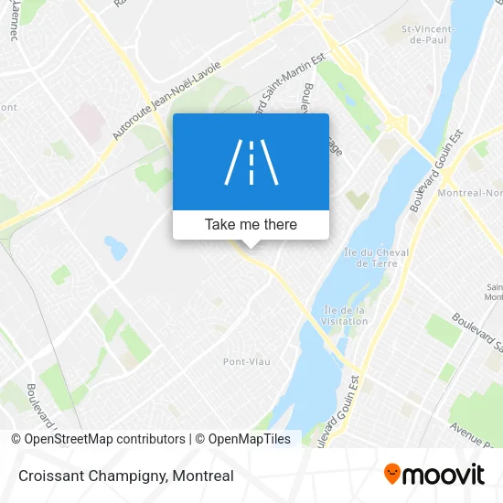 Croissant Champigny map