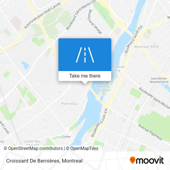 Croissant De Bernières map